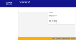 Desktop Screenshot of kundenportal.eswe.com